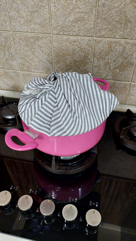 دستمال نخی یزدی طرح راه راه ( بسته دوتایی ،سایز ۵۰ در ۷۰ )